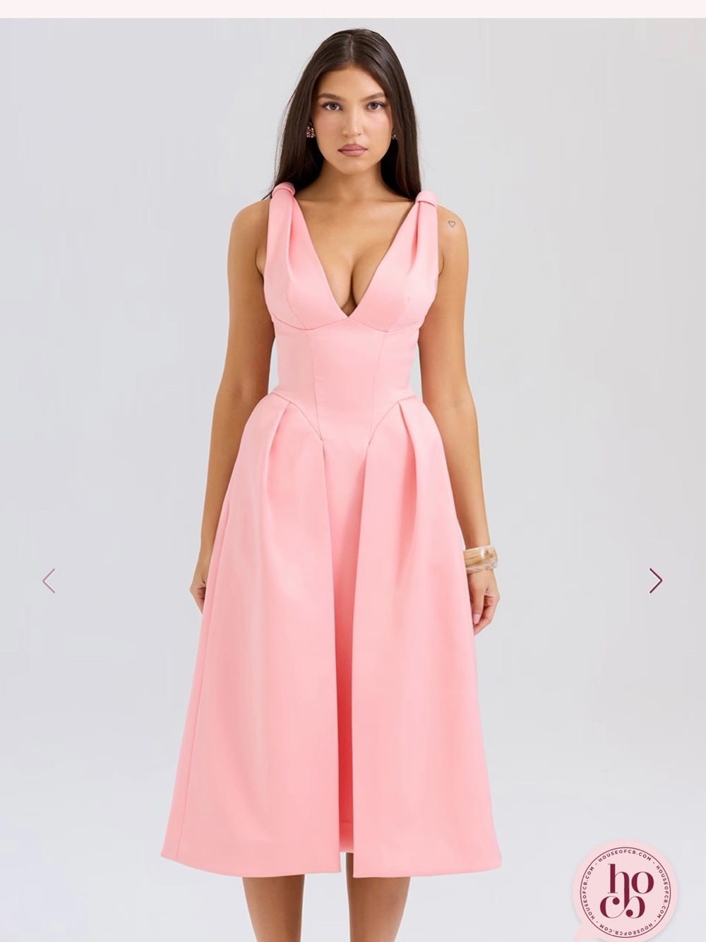 House of CB Pink Midi Dress